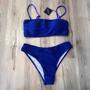 ZAFUL Blue Bikini Swimsuit Women's Size 6 NWT